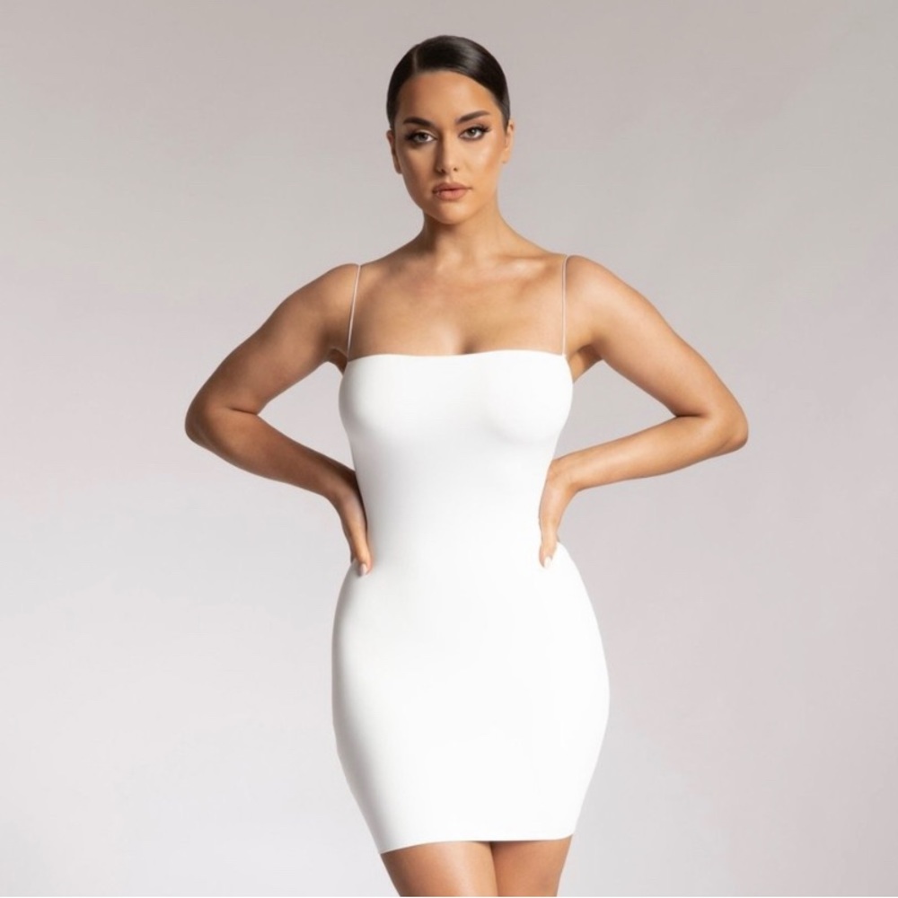 Meshki. White Mia Mini BodyCon Dress. Size M
